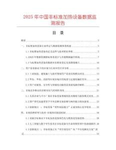 2025年中國非標準加熱設備數(shù)據監(jiān)測報告