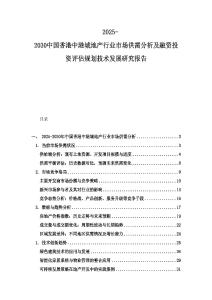 2025-2030中國香港中港城地產(chǎn)行業(yè)市場供需分析及融資投資評估規(guī)劃技術(shù)發(fā)展研究報告