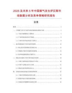 2025及未來5年中國煤氣發生爐灰犁市場數據分析及競爭策略研究報告