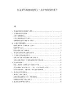 經(jīng)皮給藥貼劑市場(chǎng)細(xì)分與競(jìng)爭(zhēng)格局分析報(bào)告