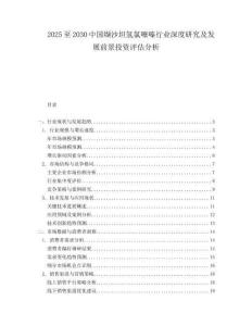 2025至2030中國纈沙坦氫氯噻嗪行業深度研究及發展前景投資評估分析