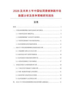 2026及未來(lái)5年中國(guó)鉆洞滑梯彈跳市場(chǎng)數(shù)據(jù)分析及競(jìng)爭(zhēng)策略研究報(bào)告