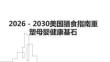 2026 - 2030美國膳食指南重塑母嬰健康基石