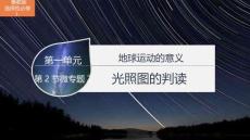 高三一輪復(fù)習(xí)第一單元　第二節(jié)　微專題2　光照圖的判讀課件