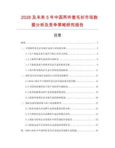 2026及未來(lái)5年中國(guó)兩件套毛衫市場(chǎng)數(shù)據(jù)分析及競(jìng)爭(zhēng)策略研究報(bào)告