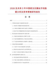2026及未來5年中國頜支托扁絲市場數(shù)據(jù)分析及競爭策略研究報(bào)告