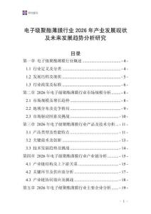 電子級聚酯薄膜行業(yè)2026年產(chǎn)業(yè)發(fā)展現(xiàn)狀及未來發(fā)展趨勢分析研究