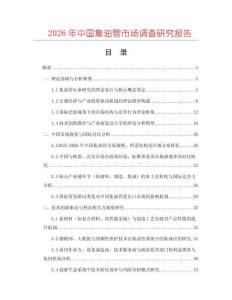 2026年中國集油管市場調查研究報告