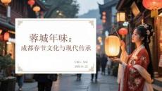 蓉城年味：成都春節(jié)文化與現(xiàn)代傳承
