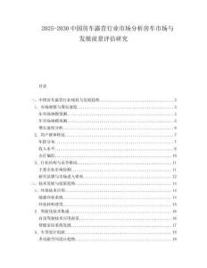 2025-2030中國房車露營行業市場分析房車市場與發展前景評估研究