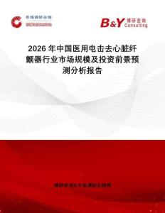 2026年中國醫(yī)用電擊去心臟纖顫器行業(yè)市場規(guī)模及投資前景預(yù)測分析報(bào)告