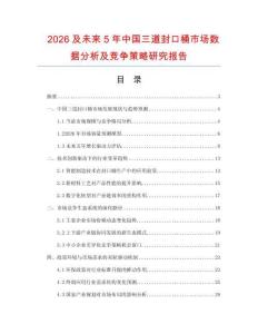 2026及未來5年中國三道封口桶市場數(shù)據(jù)分析及競爭策略研究報告