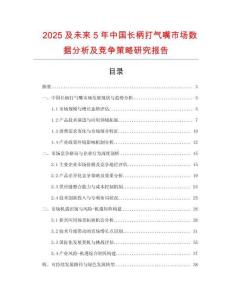 2025及未來5年中國長柄打氣嘴市場數(shù)據(jù)分析及競爭策略研究報告