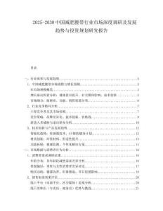 2025-2030中國(guó)減肥腰帶行業(yè)市場(chǎng)深度調(diào)研及發(fā)展趨勢(shì)與投資規(guī)劃研究報(bào)告