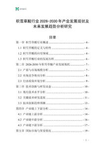 積雪草酸行業(yè)2026-2030年產(chǎn)業(yè)發(fā)展現(xiàn)狀及未來(lái)發(fā)展趨勢(shì)分析研究