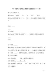 2026年度城市地下綜合管廊建設(shè)監(jiān)理合同（18個(gè)月）