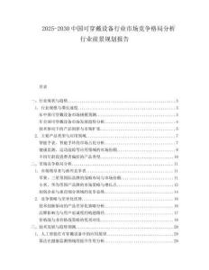 2025-2030中國(guó)可穿戴設(shè)備行業(yè)市場(chǎng)競(jìng)爭(zhēng)格局分析行業(yè)前景規(guī)劃報(bào)告