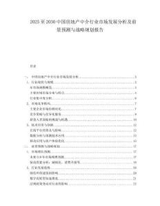 2025至2030中國房地產(chǎn)中介行業(yè)市場發(fā)展分析及前景預(yù)測與戰(zhàn)略規(guī)劃報告