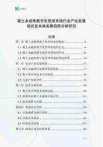 稀土永磁體數(shù)字化管理系統(tǒng)行業(yè)產(chǎn)業(yè)發(fā)展現(xiàn)狀及未來發(fā)展趨勢(shì)分析研究