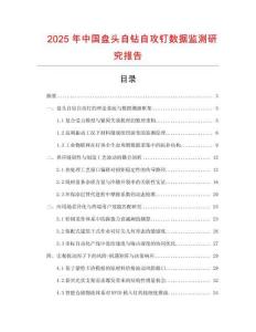 2025年中国盘头自钻自攻钉数据监测研究报告