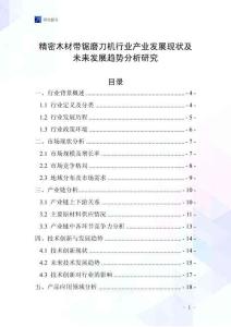 精密木材帶鋸磨刀機(jī)行業(yè)產(chǎn)業(yè)發(fā)展現(xiàn)狀及未來(lái)發(fā)展趨勢(shì)分析研究