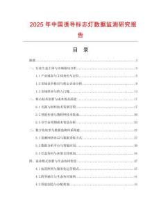 2025年中國誘導(dǎo)標(biāo)志燈數(shù)據(jù)監(jiān)測研究報(bào)告