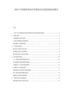 2025中國保險科技應(yīng)用現(xiàn)狀及市場發(fā)展前景報告