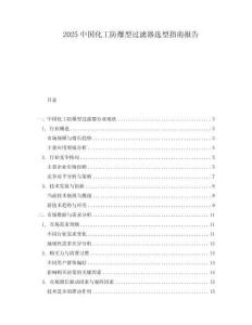2025中國化工防爆型過濾器選型指南報告