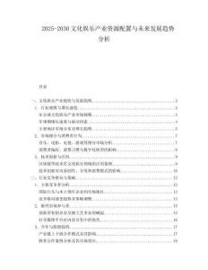 2025-2030文化娛樂產(chǎn)業(yè)資源配置與未來發(fā)展趨勢分析
