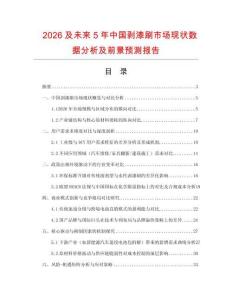 2026及未來5年中國剝漆刷市場現(xiàn)狀數(shù)據(jù)分析及前景預(yù)測報告