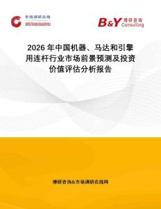 2026年中國機器、馬達和引擎用連桿行業市場前景預測及投資價值評估分析報告