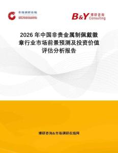 2026年中國非貴金屬制佩戴徽章行業(yè)市場前景預(yù)測及投資價(jià)值評估分析報(bào)告