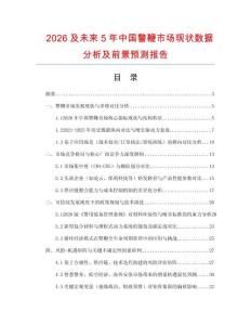 2026及未來5年中國警鞭市場現狀數據分析及前景預測報告