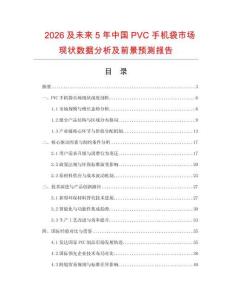 2026及未來5年中國PVC手機袋市場現狀數據分析及前景預測報告