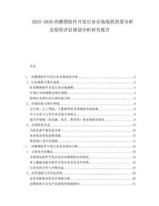 2025-2030西雅圖軟件開發(fā)行業(yè)市場(chǎng)現(xiàn)狀供需分析及投資評(píng)估規(guī)劃分析研究報(bào)告
