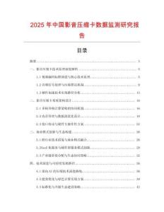 2025年中國影音壓縮卡數據監測研究報告