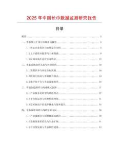 2025年中國長巾數(shù)據(jù)監(jiān)測研究報告