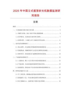 2025年中國立式振蕩砂光機數據監測研究報告
