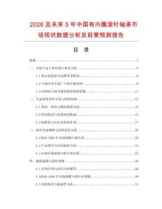 2026及未來5年中國有內(nèi)圈滾針軸承市場現(xiàn)狀數(shù)據(jù)分析及前景預(yù)測報告