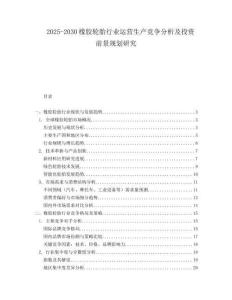 2025-2030橡膠輪胎行業(yè)運營生產競爭分析及投資前景規(guī)劃研究
