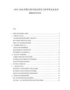 2025-2030消費(fèi)分級(jí)市場(chǎng)這研發(fā)與新零售業(yè)態(tài)競(jìng)爭(zhēng)策略研究評(píng)估