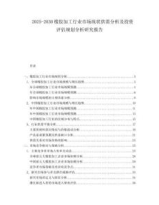 2025-2030橡膠加工行業(yè)市場現(xiàn)狀供需分析及投資評估規(guī)劃分析研究報(bào)告