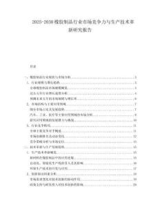 2025-2030橡膠制品行業(yè)市場競爭力與生產(chǎn)技術(shù)革新研究報(bào)告