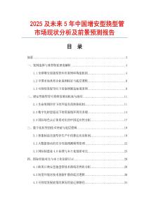 2025及未來5年中國增安型撓型管市場現(xiàn)狀分析及前景預(yù)測報告