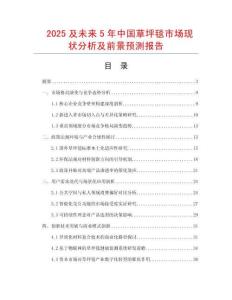 2025及未來5年中國草坪毯市場現狀分析及前景預測報告