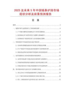 2025及未來(lái)5年中國(guó)鏈條爐排市場(chǎng)現(xiàn)狀分析及前景預(yù)測(cè)報(bào)告