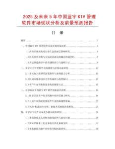 2025及未來5年中國藍宇KTV管理軟件市場現狀分析及前景預測報告