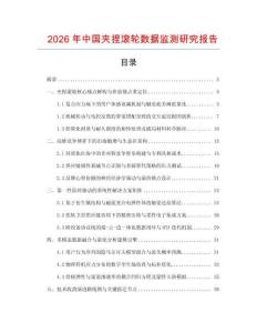 2026年中國(guó)夾捏滾輪數(shù)據(jù)監(jiān)測(cè)研究報(bào)告