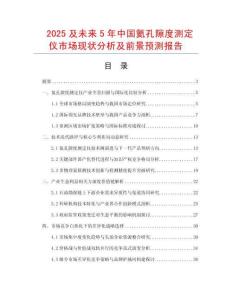 2025及未來5年中國氦孔隙度測定儀市場現狀分析及前景預測報告