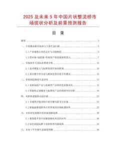 2025及未來5年中國片狀整流橋市場現狀分析及前景預測報告